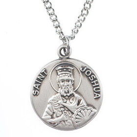Jeweled Cross JC-9476/1MFT St. Joshua Medal on Chain