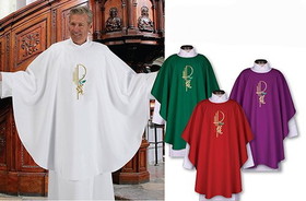 RJ Toomey JC555 Eucharistic Chasuble Set of 4 Assorted Colors