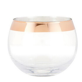 Tablesugar K1153FRN Roly Poly Glass - Rose Gold Iridescent