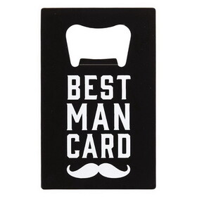 Wedding K1375FRN Man Card Bottle Opener - Best Man