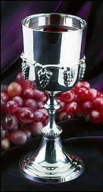 Sudbury KD490 Silver Communion Cup With Grapes