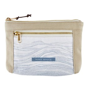 Totes/Bags L1113 Canvas Pouch - Make Waves