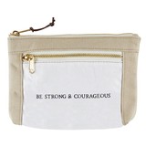 Totes/Bags L1177 Canvas Pouch - Be Strong