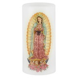 Will & Baumer L1346 Flickering Flameless Devotional Candle - Our Lady Of Guadalupe