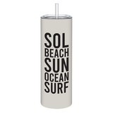 Sips L1423 Skinny Tumbler with Straw - Sun