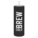 Sips L1428 Skinny Tumbler with Straw - Cold Brew