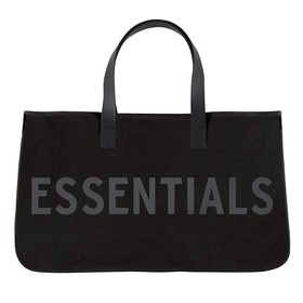 Hold Everything Black Canvas Tote