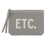 Hold Everything Hold Everything Grey Canvas Pouch