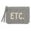 Hold Everything L1628 Grey Canvas Pouch - Little Things