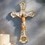 Jeweled Cross L1752 Holy Mass Wall Crucifix 8"