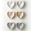 Wedding L1761 Grey Paulownia Heart Trinket Tray - Bridesmaid