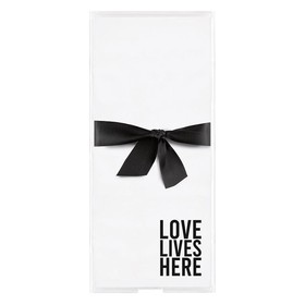 Wedding L1782 Notepaper in Acrylic Tray - Love Lives Here