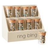 Fleur Jewelry L1844 Ring Bling Stretch Ring Filled Display