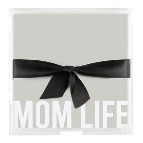 Michel & Co. L1885 Square Acrylic Notepaper Tray - Mom Life