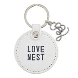 Face to Face L2052 Leather Key Tag - Love Nest