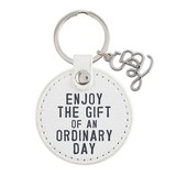 Face to Face L2057 Leather Key Tag - Enjoy The Gift