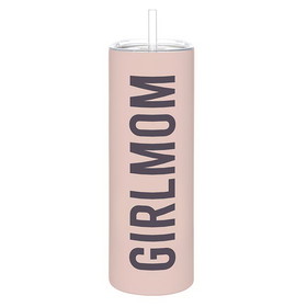 Stephan Baby Matte Skinny Tumbler With Straw