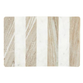 Tablesugar L5730 White Marble and Tan Stripe Board
