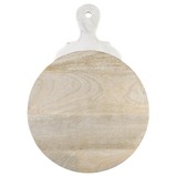 Tablesugar L5740 Wood Board with Marble Carved Handle