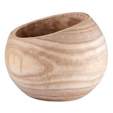 Tablesugar L5778 Natural Paulownia Asymmetrical Bowl