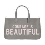 Faithworks L5950 Large Canvas Tote Courage is Beautiful