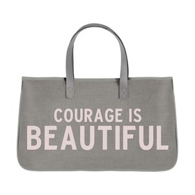 Faithworks L5950 Large Canvas Tote Courage is Beautiful