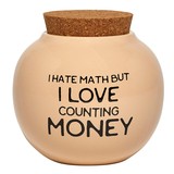 Haven L6123 I Hate Math Money Jar