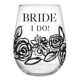 Drinkware L6146 Bride, I Do Wine Glass