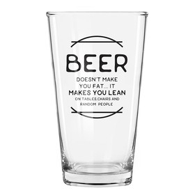Drinkware L6172 Beer Doesn't Pint Glass