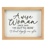 Christian Brands L6187 Wise Woman Framed Sign