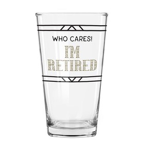 Drinkware L6190 Who Cares! Pint Glass