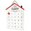 Heartfelt L6230 Advent Calendar - White/Red