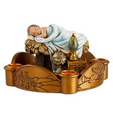 Avalon Gallery L6409 Christ Child Nativity Candleholder