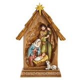 Avalon Gallery L6414 Holy Family in Creche Statue