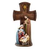 Avalon Gallery L6421 Holy Family Cross Statue