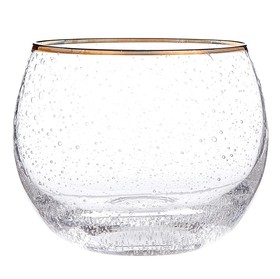 Tablesugar L6446 Gold Rimmed Roly Poly Glass