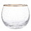 Tablesugar L6446 Gold Rimmed Roly Poly Glass