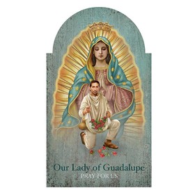 Gerffert L6517 Our Lady of Guadalupe with Juan Diego Arched Plaque