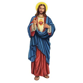 Gerffert L6610 Sacred Heart Wall Plaque With Sawtooth Hanger