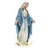 Gerffert L6611 Our Lady Of Grace Wall Plaque With Sawtooth Hanger