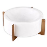 PURE Design L6681 Marble Bowl with Gold Stand