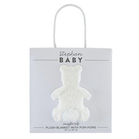 Stephan Baby L7028 Winter Wonderland Polar Bear Plush Blanket
