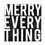 Holiday L7252 4" Square Lucite Block - Merry Everything