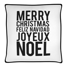 Holiday Holiday Throw Pillowcase - Merry Christmas