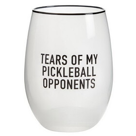 Lili + Delilah L7380 Stemless Wine Glass - Tears Pickleball Opponents