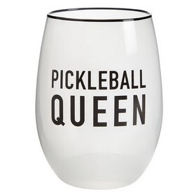 Lili + Delilah L7383 Stemless Wine Glass - Pickleball Queen