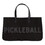 Hold Everything L7385 Black Canvas Tote-Pickleball