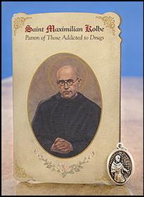 Ambrosiana MC025 Maximillian Kolbe Addiction Healing Medal Set