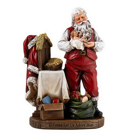 Christian Brands MC781 8" Adoring Santa Figurine