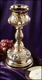 Sudbury MC933 Ornate Cross Chalice With Paten
